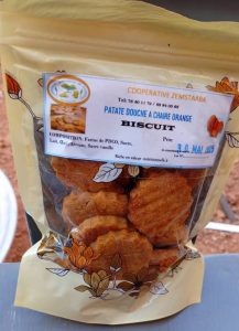 Biscuits de patate douce à chair orange