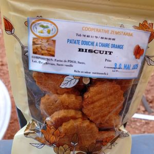 Biscuits de patate douce à chair orange